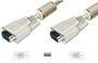 Кабель Digitus ASSMANN VGA (HDDB15M/M) 1.8m, ferrite, biege