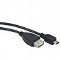 Кабель Gembird A-OTG-AFBM-002 USB для OTG пристроїв, AF - Mini BM, довжина 0,10 м, чорний
