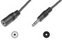 Кабель Digitus AK-510200-015-S Audio extension cable stereo 3.5mm M/F 1.5m black