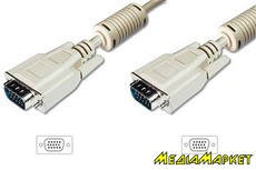 AK-310103-100-E  Digitus AK-310103-100-E VGA (HDDB15M/M) 10m, white