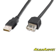 AK-300200-018-S  Digitus AK-300200-018-S USB 2.0 (AM/AF) 1.8m, black