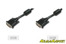 AK-320101-020-S  Digitus AK-320101-020-S DVI-D dual link (AM/AM) 2m, black