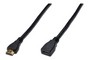 Кабель Digitus AK-330201-030-S HDMI High speed + Ethernet (AM/AF) 3.0m, black