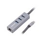  Maxxter NECH-3P-02  Type-C  Gigabit Ethernet, 3 Ports USB 3.0, 1000 Mbps, , -)