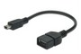  Digitus AK-300310-002-S USB 2.0 (AF/miniB) OTG 0.2m, black