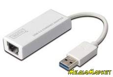DN-3023  Digitus DN-3023 USB 3.0 to Gigabit Ethernet, white
