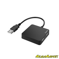 00200121  USB Hama 00200121 4 Ports USB 2.0 Black