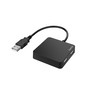 Концентратор USB Hama 00200121 4 Ports USB 2.0 Black