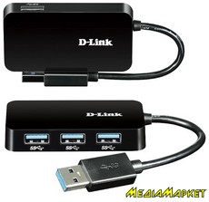 DUB-1341  USB D-Link DUB-1341, 4- , USB 3.0 ,  