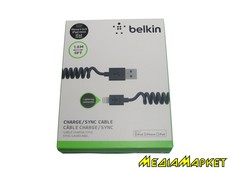 F8J023BT06PY-BLK  Belkin Apple iPhones 5 Charge/Sync USB Cable 8 pin,  iPhone 5/5s/5c, 1.8, black