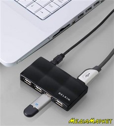 F5U701cwBLK  USB Belkin Mobile Hub USB 2.0, 7- ,   , Black