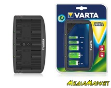 57648101401   Varta UNIVERSAL CHARGER (  AC ),  AA/AAA/C/D/9V  USB- ,   V ,    ,    , 