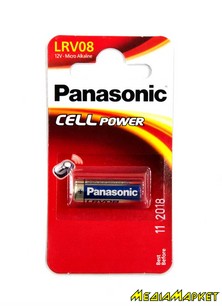 LRV08L/1BE  Panasonic Micro Alkaline LRV08 12 38  ( A23 / 3LR50 / MN21) BLI 1