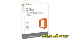 T5D-02297   Microsoft Office Home and Business 2016 32/64 Ukrainian DVD
