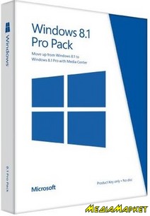 5VR-00168   Microsoft Windows Pro Pack 8.1 32/64 Russian PUP Medialess Win to Pro MC