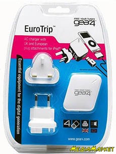 PG105   GEAR4 EuroTrip,  mp3/mp4/iPod , 220 (110), USB, 2 -
