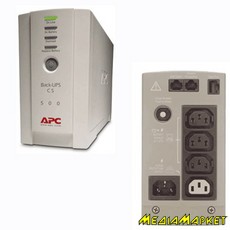 BK500EI   (UPS, ) APC Back-UPS CS 500VA (BK500EI) 300 Watts / 500 VA,Input 230V / Output 230V, Interface Port DB-9 RS-232, USB