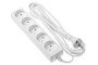 Фільтр мережевий 2E 5XCEE7/17 2G*1.0мм, 3м, white