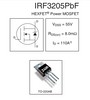  INFINEON IRF3205 N-Channel MOSFET, 55V 110A, TO-220