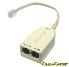 4200-000067-000  ADSL 2WIRE LFT 4-1-GB DSL RJ11 Line Splitter,  