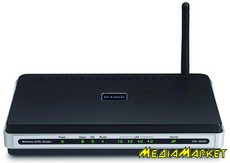 DSL-2640U - D-Link DSL-2640U, ADSL2+, , WF 802.11g, 4- 10/100BASE-TX Fast Ethernet, QoS,  54 /