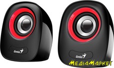 31730027401   Genius SP-Q160, 2.0, Red, USB