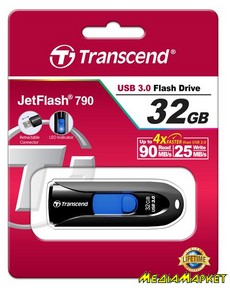 TS32GJF790K  -`i Transcend JetFlash 790 32GB, USB 3.0