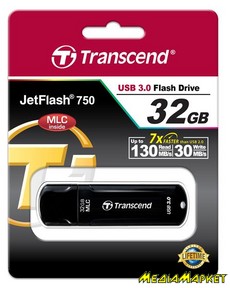 TS32GJF750K  -`i Transcend JetFlash 750 32GB USB 3.0