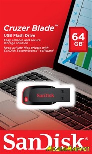 SDCZ50-064G-B35  -`i SanDisk Cruzer Blade 64GB USB