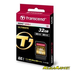 TS32GSDU3X  SDHC Transcend TS32GSDU3X Ultimate SDHC 32GB Class 10 UHS-I U3 R95/W85MB/s