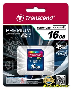 TS16GSDU1  SDHC Transcend Premium 16GB Class 10 UHS-1