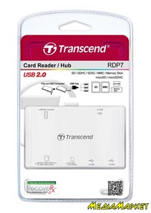 TS-RDP7W - Transcend TS-RDP7W USB 2.0+ USB HUB  3 , 