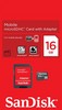 Карта MicroSDHC SanDisk SDSDQM-016G-B35A 16GB Class 4, + SD адаптер