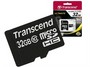  MicroSDHC Transcend TS32GUSDHC10 32GB (Class 10) + SD 