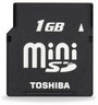  miniSD Toshiba SDM-01G-T 1Gb with SD Adapter