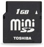 Карта miniSD Toshiba SDM-01G-T 1Gb with SD Adapter