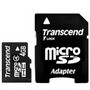  MicroSDHC Transcend TS4GUSDHC4 4GB (Class 4) + SD 