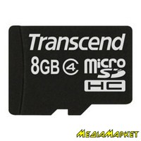 TS8GUSDC4  MicroSDHC Transcend TS8GUSDC4 (Class 4) 8GB