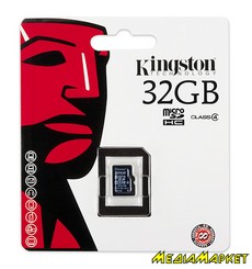 SDC4/32GBSP  MicroSDHC Kingston 32GB Class 4  