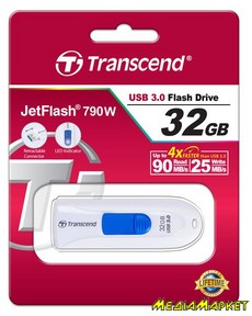 TS32GJF790W  -`i Transcend JetFlash 790 USB 3.0  32GB White