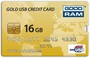 Модуль флеш-пам`ятi GoodRam PD16GH2GRCCPR9 16GB Gold Credit Card