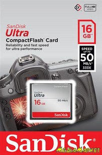 SDCFHS-016G-G46  Compact Flash SanDisk Ultra  16GB 50MB/s