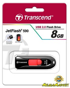 TS8GJF590K  -`i Transcend JetFlash 590 USB 8GB