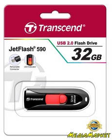 TS32GJF590K  -`i Transcend JetFlash 590 USB  32GB