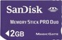   MemoryStick PRO SanDisk Duo 2 Gb