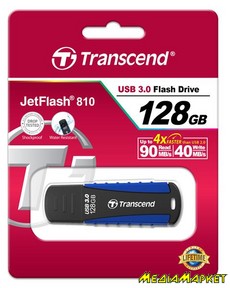 TS128GJF810  -`i Transcend JetFlash 810 128GB USB 3.0 Rugged