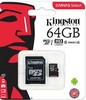 SDCS/64GB  MicroSDXC Kingston SDCS/64GB 64GB C10 UHS-I R80MB/s + SD 