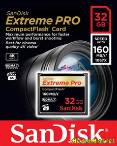 SDCFXPS-032G-X46  Compact Flash SanDisk eXtreme Pro 32GB 160MB/s