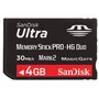   MemoryStick PRO SanDisk Duo 4 Gb Ultra II