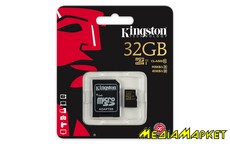 SDCA10/32GB  MicroSDHC Kingston SDCA10/32GB 32GB Class 10 UHS| + SD adapter